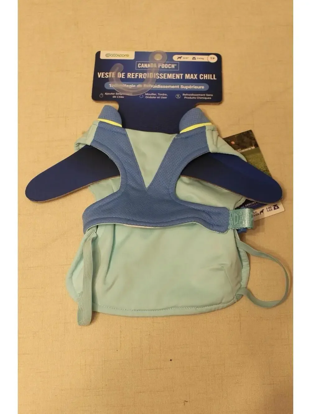 NEW Canada Pooch Blue Max‎ Chill Cooling Vest w/ Coolcore Dog Size X-Small
